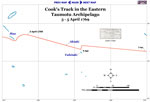 Endeavour's Track through the Eastern Taumotu Archipelago