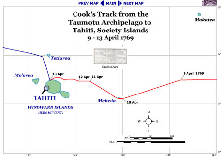 Map of the Society Islands