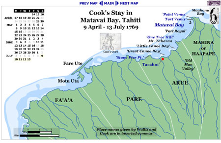 Map of the Matavai Bay