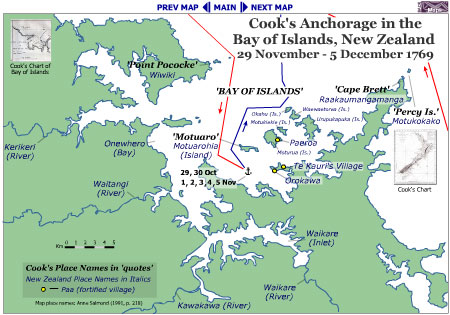 Map of Bay of Islands