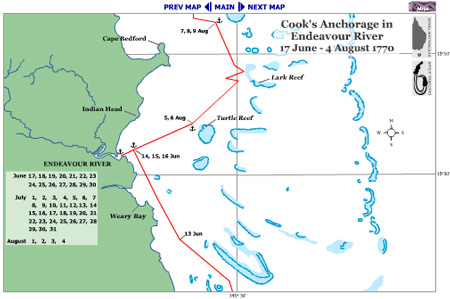 Ancorage at Endeavour River