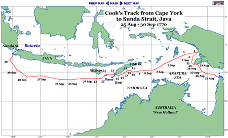 Cape York to Sunda Strairt, Java stage