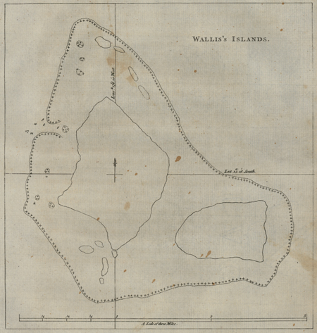 Chart of Wallis's Island.