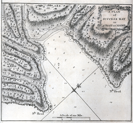 A Plan of Success Bay in Strait Le maire