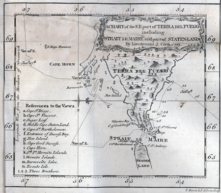 A Chart of the S.E. part of Terra del Fuego including Strait Le Maire and part of Staten-Land