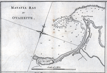 Chart of Matavai Bay in Otaheite.