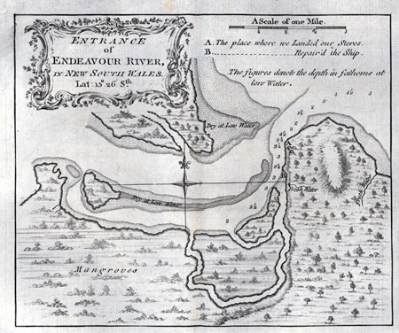 Chart of the Entrance of Endeavour River, in New South Wales