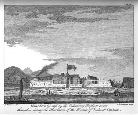 Plate IV.  Venus Fort, Erected by the Endeavour's People to secure themselves during the Observation of the Transit of Venus, at Otaheite.